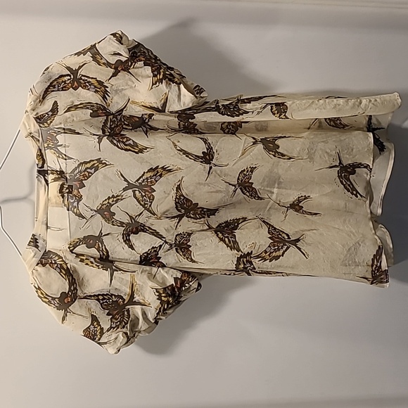 *2/$40 closet sale* EUC s.4 Anthropologie Moulinette Soeurs silk blouse - Picture 6 of 8
